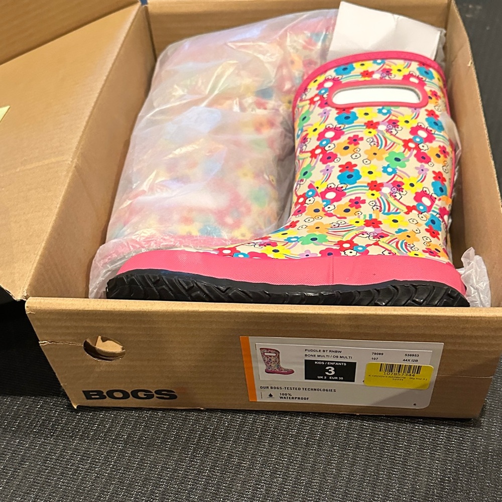 Bogs Kids Boots - Pink Floral